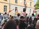 Un momento della manifestazione a Cuneo Un momento della manifestazione a Cuneo
