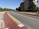 La nuova segnaletica orizzontale in via Cesare Pavese