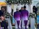 Lo stilista cuneese Alviero Martini si sposa (in viola) a 75 anni con William de Souza [VIDEO]