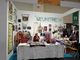 Lo stand dall'Unitre di Moretta con i manufatti artigianali in mostra al Lingotto di Torino ad "Abilmente"