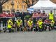 Foto di gruppo delle unità cinofile Aps con il sindaco Demaria