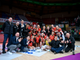 La Honda Cuneo Granda Volley festeggia la vittoria (foto di Danilo Ninotto)