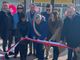Il momento del taglio del nastro durante l'inaugurazione del micronido comunale di Madonna dell'Olmo