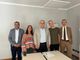 Alfonso Porfido (Azimut), Giulia Dutto (tutor Casa do Menor), Andrea Battaglia (presidente Casa do Menor Italia), Michele Bergerone (borsa lavoro), Vezio Zuppanelli (Azimut)