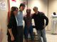 Alice Filippi con i protagonisti della serie, Elia Nuzzolo e Matteo Oscar Giuggioli