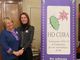 La presidente di "Ho Cura" Luciana Saglietti (al centro) con Maria Vittoria Oddero, vicepresidente e fondatrice dell'associazione