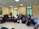 Foto di gruppo durante il progetto di "ginnastica dolce" realizzato dagli studenti del liceo Bodoni alla Residenza Tapparelli Foto di gruppo durante il progetto di "ginnastica dolce" realizzato dagli studenti del liceo Bodoni alla Residenza Tapparelli