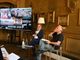 L'assessore Marco Gallo con Fabrizio Taricco, direttore artistico di Collisioni (credito Asia Barolo)