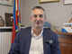 Il sindaco Matteo Ravera nel suo ufficio durante l'intervista