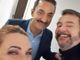 Il cantautore Andrea Giraudo, ospite con la sua compagna Cristina Colombero a 100%Italia su TV 8 come concorrente del brillante show condotto da Nicola Savino