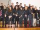 I componenti della banda comunale &quot;Verdi&quot; al termine dell'applaudita esibizione
