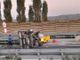 L'incidente all'imbocco dell'A33