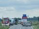 Camion fuori strada e ribaltato sulla strada provinciale 589 a Revello nel primo pomeriggio