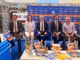 Alcuni momenti della presentazione avvenuta questa mattina in piazza Risorgimento ad Alba