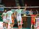Jensen esulta: la sua Cuneo ha battuto reggio Emilia 3-0 (Foto: Margherita Leone)