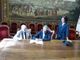 La firma del protocollo da parte Basilotta, Giraudo e Clerico