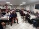 Un momento della cena tenuta al ristorante “Sagrinte nen”