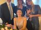 In famiglia. Francesca con la mamma Ilaria, la sorella Virginia e il papà Giorgio Maria, nel corso di un evento del Natale scorso (foto di Barbara Guazzone)