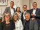 Federico Gregorio, ex consigliere regionale e attuale segretario cittadino della Lega a Bra, secondo da destra in piedi, al fianco di Massimo Somaglia, Gianna Gancia e Paolo Demarchi. Seduti in prima fila, da sinistra, Giuliana Mossino, consigliere comunale eletta, Marina Panero e l'ex assessore regionale Luigi Icardi, rieletto con la Lega a Palazzo Lascaris