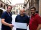 Da sinistra a destra: Gianfranco Sorasio (Presidente eVISO), Mauro Bellino Roci (Amministratore eVISO), Mauro Calderoni (Assessore Governo del Territorio)
