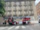 Cuneo, vigili del fuoco in corso Dante e al PUF per la caduta di calcinacci e piastrelle