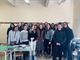 La classe 5B LSU con la Docente Antonella Merlino e Marzia Arena, presidente Consulta Femminile