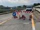 Il cantiere sul ponte della Felicina