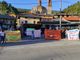 La protesta davanti alla scuola di Venasca nel settembre scorso