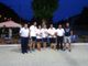 Da destra, il presidente dell’Associazione Giubea Davide Rinaudo, l’arbitro, le formazioni prima e seconda classificata e il rappresentante della Federazione durante la premiazione