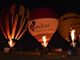 Il night glow della mongolfiere