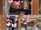 Le vetrine di Limone decorate dalle farfalle rosa