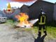Bagnolo Piemonte, prende fuoco un cassonetto dei rifiuti in frazione Villar