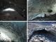 Grotte di ghiaccio nella parte sepolta del ghiacciaio di Peirabroc, Alpi Marittime, CN