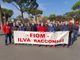 Delegazione di 12 lavoratori ex Ilva di Racconigi alla manifestazione delle Acciaierie d'Italia a Roma