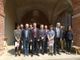 Saluzzo, foto di gruppo dei vincitori del Premio Matteo Olivero all'antico palazzo comunale