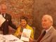 Saluzzo, Locanda Corona di Ferro:  incontro degli Accademici della Cucina. Ermanno Mauro delegato di Cuneo-Saluzzo- Bra; Rosa Maria Rossomando Lo Torto delegata della Delegazione di Venezia e Guido Bonino