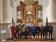 Una parte del gruppo di autori che interverranno sabato 26 e domenica 27, con il presidente della Fondazione CrSaluzzo Marco Piccat nella chiesa del Monastero della Stella