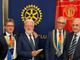 Il presidente del Rotary Saluzzo Luigi Fassino con Marco Piccat, il Governatore del Distretto Remo Gattiglia e Giorgio Rossi Il presidente del Rotary Saluzzo Luigi Fassino con Marco Piccat, il Governatore del Distretto Remo Gattiglia e Giorgio Rossi