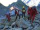 Il soccorso alpino nei pressi del rifugio Morelli