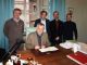 Il momento della firma del sindaco di Fossano Francesco Balocco alla presenza del vicepresidente provinciale della Cia, Aurelio Damiano, del Direttore provinciale Igor Varrone e del responsabile zonale Guido Soldi