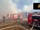 Incendio fienile a Fossano nella campagna di località Tagliata