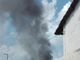 Tetto in fiamme in frazione Roata Chiusani di Centallo: intervento dei vigili del fuoco