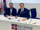Il sindaco di Beinette Lorenzo Busciglio e il presidente regionale Alberto Cirio