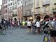 A Savigliano piazza gremita per la partenza della Pedalata del Cuore