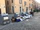 &quot;Piazza Virginio a Cuneo deturpata dai sacchi della spazzatura&quot;