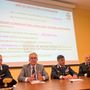 Il procuratore della Repubblica di Asti Biagio Mazzeo illustra i dettagli dell'operazione insieme ai vertici del Comando Provinciale dei Carabinieri