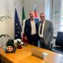 Il consigliere regionale Daniele Sobrero, a destra, col presidente dell'Atc Piemonte Sud Leonardo Prunotto
