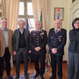 Questa mattina l'ufficiale è stato ricevuto in municipio dal sindaco Fogliato, dalla segretaria generale del Comune Comba e dai vertici della Polizia Locale