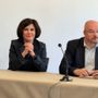 Enrico Borghi con la sindaca di Verduno Marta Giovannini Enrico Borghi con la sindaca di Verduno Marta Giovannini