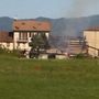 L'edificio interessato dall'incendio L'edificio interessato dall'incendio